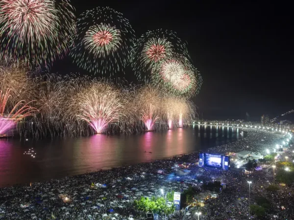 Queima de fogos na praia de Copacabana, Réveillon Rio 2019