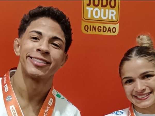 Ronald Lima e Larissa Pimenta são bronze no Grand Prix de Judô de Qingdao, em 26/06/2026