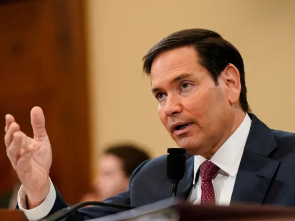 Secretário de Estado dos EUA, Marco Rubio, durante audiência em comissão da Câmara dos Deputados dos EUA
21/05/2025 REUTERS/Elizabeth Frantz