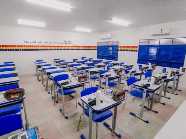 Sala de aula em escola municipal de João Pessoa — Foto: Sérgio Lucena/PMJP/Divulgação