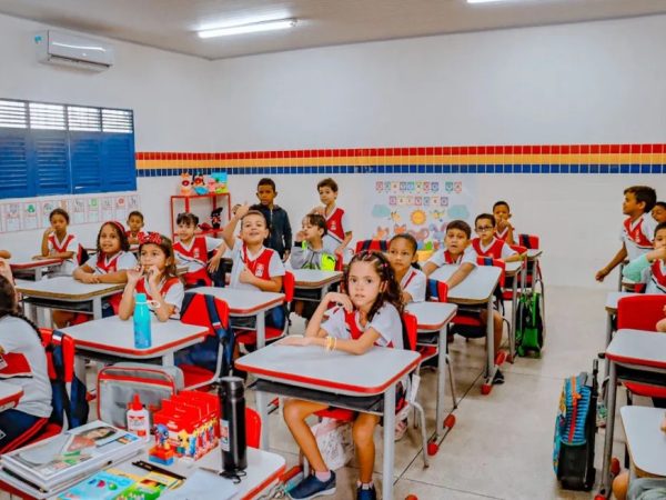 Sala de aula em escola municipal de João Pessoa — Foto: Divulgação/PMJP