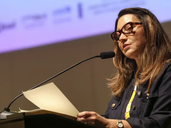 Brasília (DF), 19/05/2025 - A primeira-dama, Janja Lula da Silva, durante a abertura da Semana Nacional de Enfrentamento à Violência Sexual contra Crianças e Adolescentes. Foto: Marcelo Camargo/Agência Brasil