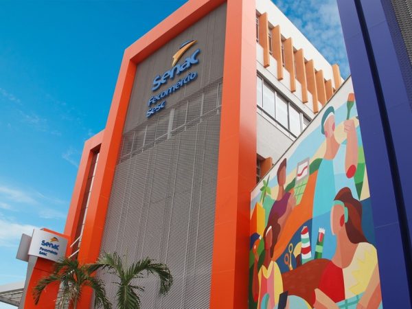 Prédio Senac Fecomércio Sesc fachada prédio frente Natal-RN Rio Grande do NOrte RN Senac-RN — Foto: Divulgação