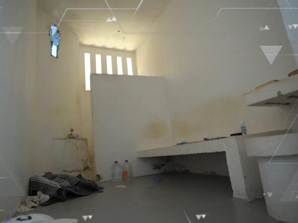 Cela de onde detentos escaparam em Mossoró — Foto: Reprodução/Globo