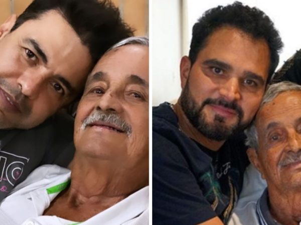 O pai dos cantores estava internado em hospital particular de Goiânia há 14 dias após sentir dores no intestino — Foto: Reprodução