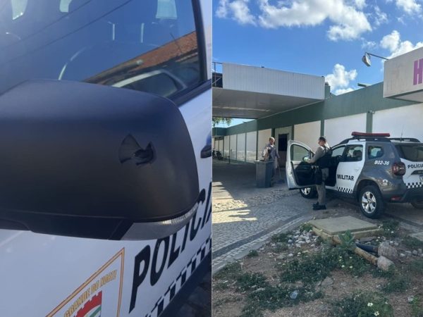 Policial e suspeito foram baleados durante confronto em Mossoró — Foto: Redes sociais e Iara Nóbrega