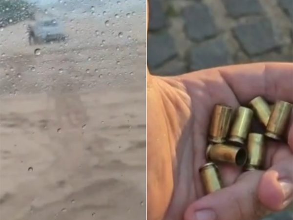 Tiros foram registrados em dunas na praia de Jacumã, na Grande Natal — Foto: Reprodução/Redes sociais