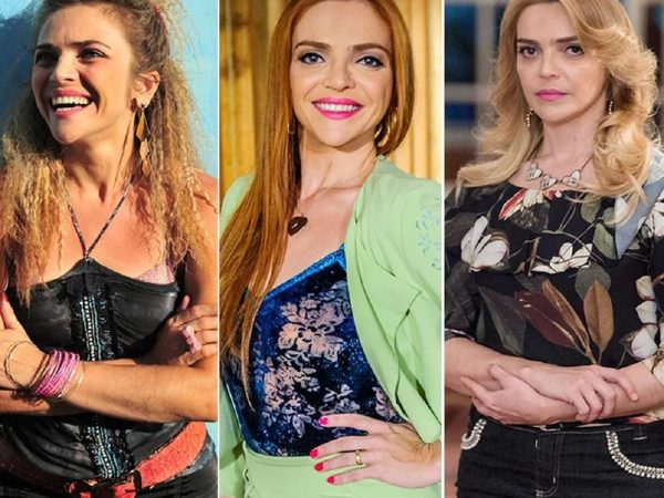 Titina em 'Cheias de Charme' (2012), 'Geração Brasil' (2014) e em A Lei do Amor' — Foto: Foto: Estevam Avellar e Alex Carvalho / TV Globo/ARQUIVO