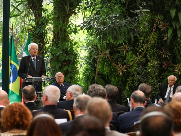 Rio de Janeiro (RJ), 18/07/2024 – O presidente da Itália, Sergio Mattarella, durante palestra no Centro Brasileiro de Relações Internacionais (CEBRI), na Gávea, zona sul do Rio de Janeiro. Foto: Tomaz Silva/Agência Brasil