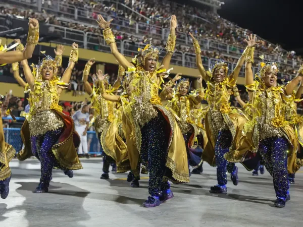 Rio de Janeiro (RJ), 05/03/2025 – Portela encerra o terceiro dia de carnaval do grupo Especial na Marquês de Sapucaí, na região central do Rio de Janeiro. Foto: Tomaz Silva/Agência Brasil