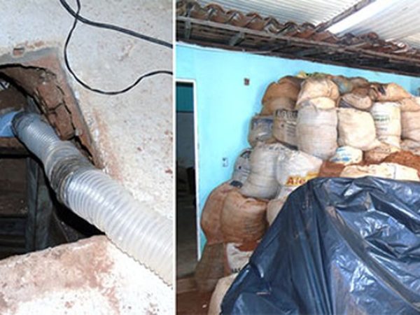 Túnel foi descoberto em maio de 2015 na Zona Oeste de Natal. — Foto: Divulgação/Polícia Civil