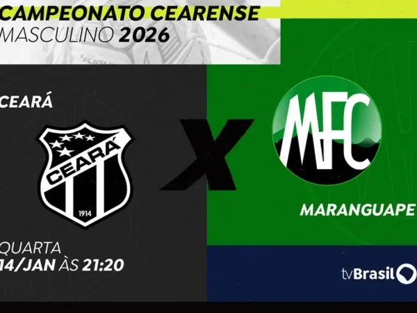 Rio de Janeiro (RJ), 13/01/2026 – TV Brasil transmite, nesta quarta, Ceará x Maranguape pelo Campeonato Cearense 2026.
Arte Marketing/EBC