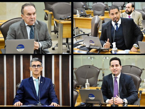 Deputados Nélter Queiroz, Jacó Jácome, Coronel Azevedo e Michael Diniz se pronunciaram — Foto: João Gilberto