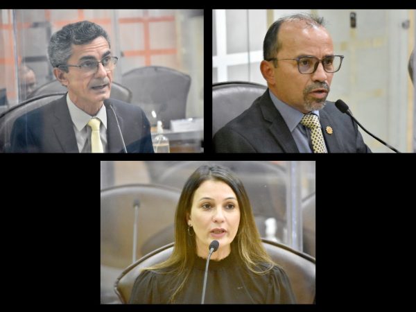 Os pronunciamentos foram dos deputados Francisco do PT, Sandro Pimentel (PSOL) e Cristiane Dantas — Foto: João Gilberto