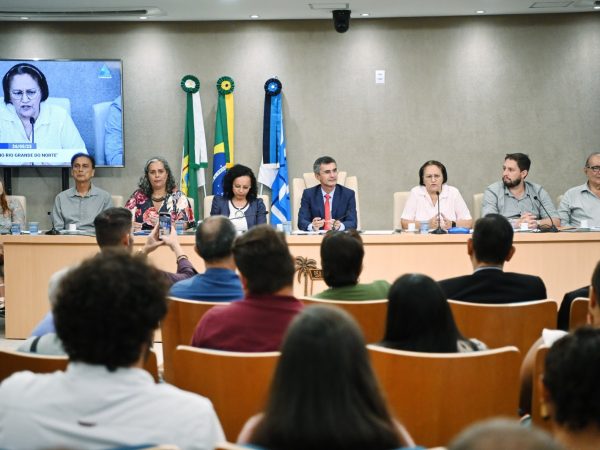 O encontro contou com a presença da governadora Fátima Bezerra (PT). — Foto: Assessoria de Comunicação