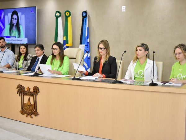 Debate reuniu parlamentares, representantes de entidades que atuam em favor da causa, além de pais por adoção. — Foto: Eduardo Maia