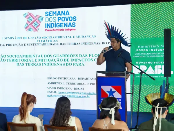 19/04/2024 - Preservação ambiental e mudanças climáticas nos territórios indígenas são tema de evento, em Belém. Foto Daniel Lima/ Ascom Semas