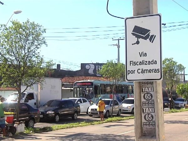 Ruas de Fortaleza ganham sinalização de videomonitoramento (Foto: Reprodução)