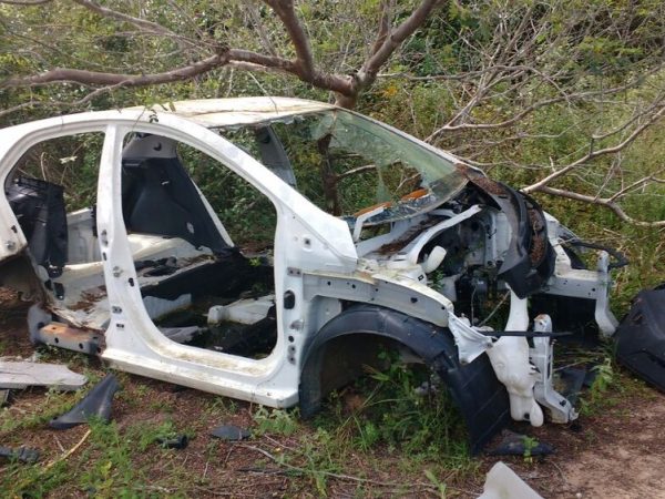 Corpo, ainda sem identificação, foi encontrado na Zona Rural de Macaíba. (Foto: Divulgação Polícia Civil)