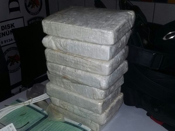 Oito quilos de cocaína foram apreendidos durante ação da Polícia Civil na cidade de Mossoró (Foto: Polícia Civil/Divulgação)
