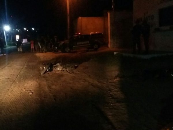 Após perseguição, dois homens são mortos a tiros em São Gonçalo do Amarante. (Foto: Sérgio Henrique Santos/Inter TV Cabugi)