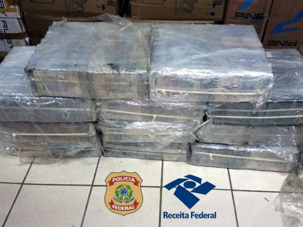 Foram apreendidos 238 quilos de cocaína no Porto de Natal em outubro de 2020 — Foto: Polícia Federal