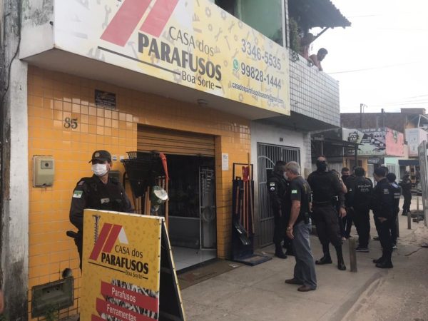 Crime aconteceu em maio deste ano dentro de loja de parafusos na avenida Boa Sorte, em Nossa Senhora da Apresentação. — Foto: Carlos Dhaniel/Inter TV Cabugi