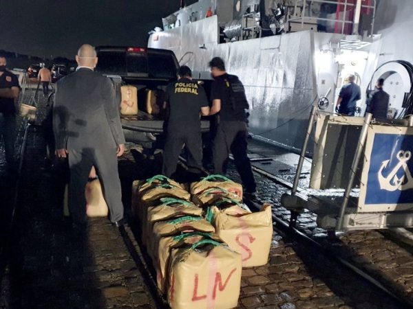 Droga apreendida pela Polícia Federal em veleiro que chegou a Natal nesta quarta-feira (29) — Foto: PF/Divulgação