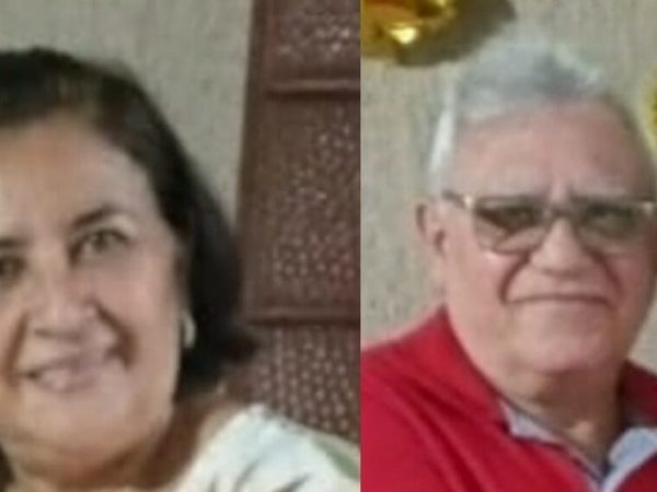 Maria do Socorro, de 67 anos e o marido, Manoel Ferreira, de 66, morreram vítimas da Covid em Caicó. — Foto: Redes sociais
