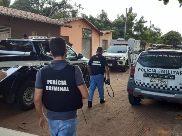 Homem foi morto a tiros em São Gonçalo do Amarante, na Grande Natal — Foto: Sérgio Henrique Santos/Inter TV Cabugi