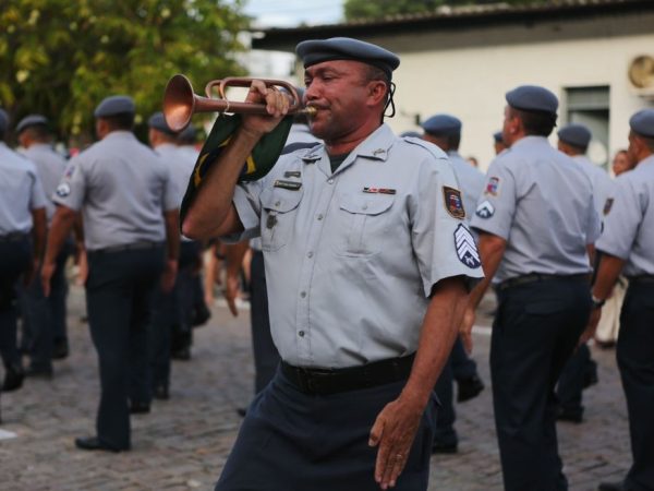 Policiais militares em formatura de curso de sargento no RN (Arquivo)  — Foto: Sandro Meneses/governo do RN