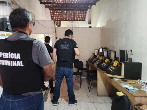 A ação visa o combate da prática ilegal de explorar jogo de azar em local acessível ao público. — Foto: Divulgação/Polícia Civil