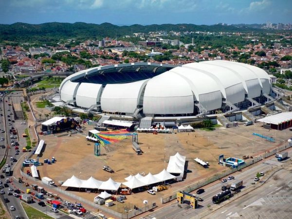 Arena das Dunas foto aérea no São João de Natal 2023 — Foto: Divulgação