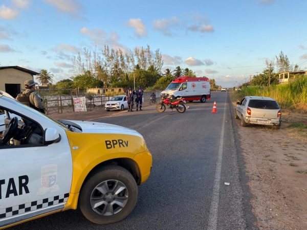 Motociclista morre após bater na traseira de caminhão em rodovia na Grande Natal — Foto: Divulgação/CPRE