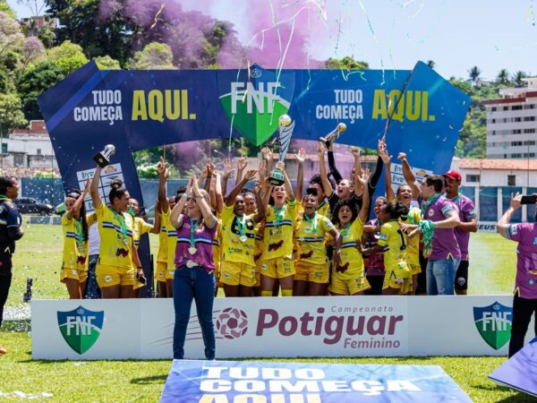 União venceu Campeonato Potiguar feminino 2023 — Foto: Paulo José