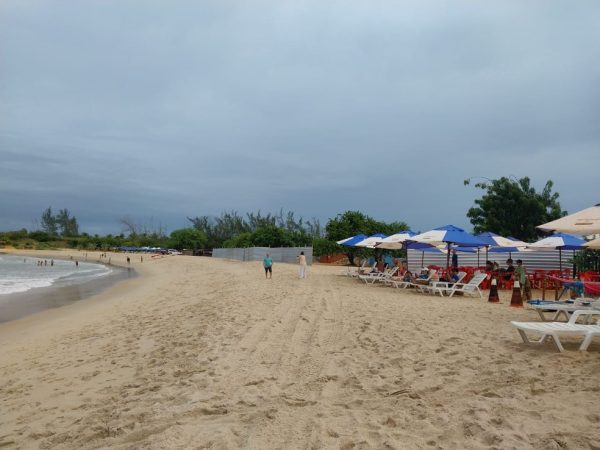 Canteiro de obras na Praia de Tourinhos, em São Miguel do Gostoso — Foto: Cedida