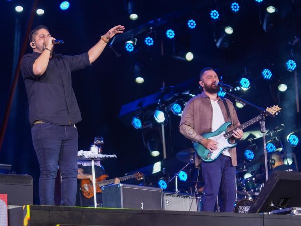Jorge e Mateus no Jaguariúna Rodeo Festival — Foto: Antonio Trivelin/g1