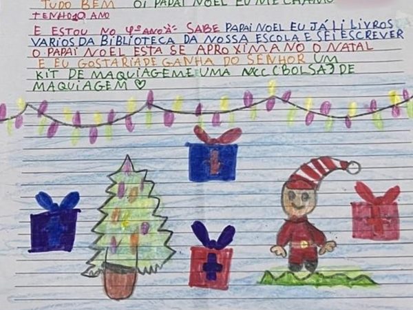 Cartinhas para o Papai Noel foram disponibilizadas para adoção — Foto: Reprodução