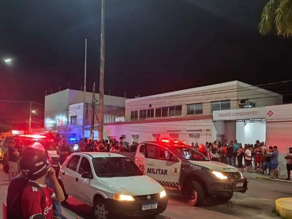 Crime aconteceu em frente a hospital na Grande Natal — Foto: Alerta São Gonçalo/Cedida