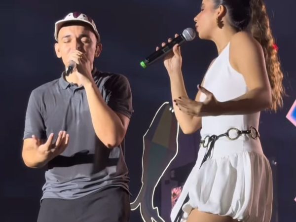 Bia Gurgel se apresentou ao lado de João Gomes, em Mossoró — Foto: Reprodução/Instagram