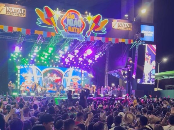 Encerramento do São João de Natal 2025 reúne 75 mil pessoas na Zona Norte — Foto: Sérgio Henrique Santos/Inter TV