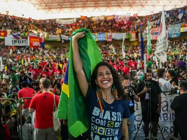Brasília (DF), 25/07/2025 - Bianca Borges, nova presidente da União Nacional dos Estudantes (UNE). Foto: Karla Boughoff/Divulgação