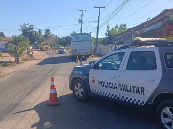 Colisão aconteceu na estrada de Genipabu, em Extremoz — Foto: Brunno Rocha/Inter TV Cabugi