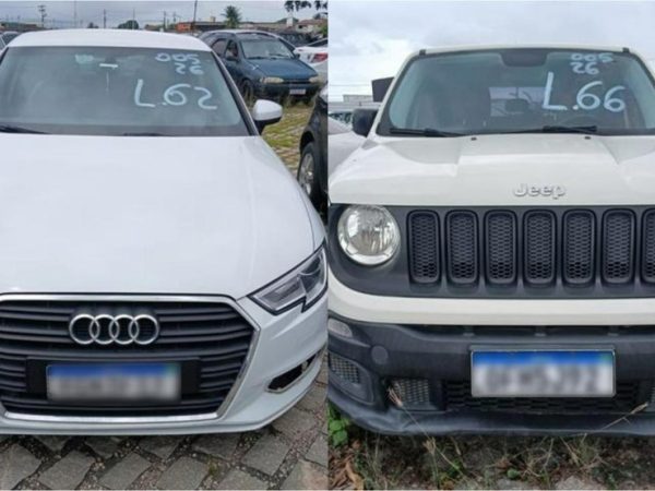 Veículos estão em leilão no Detran — Foto: Divulgação/Detran