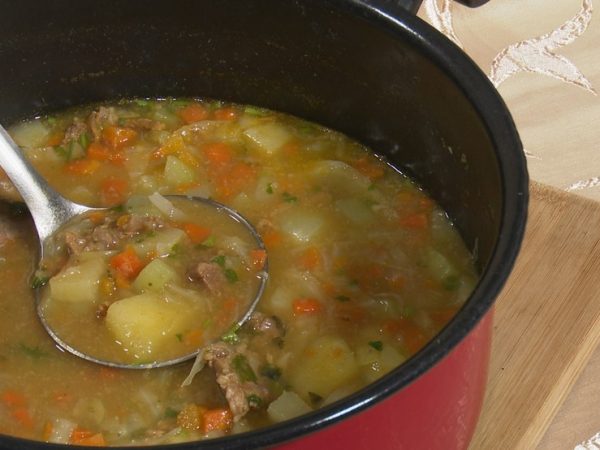 Sopa de carne do Chef JPB — Foto: Foto: Reprodução TV Cabo Branco.