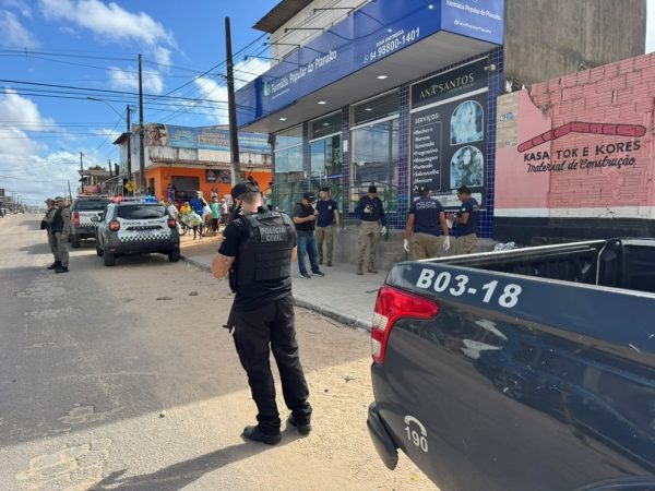 Crime aconteceu no Mira Mangue, no bairro Planalto, na Zona Oeste de Natal — Foto: Sérgio Henrique Santos/Inter TV Cabugi