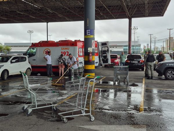 Crime aconteceu em supermercado em Natal — Foto: Elizama Cardoso/Inter TV Cabugi